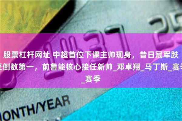 股票杠杆网址 中超首位下课主帅现身，昔日冠军跌至倒数第一，前鲁能核心接任新帅_邓卓翔_马丁斯_赛季