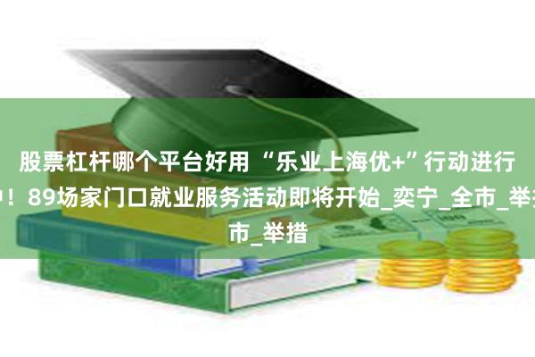 股票杠杆哪个平台好用 “乐业上海优+”行动进行中！89场家门口就业服务活动即将开始_奕宁_全市_举措