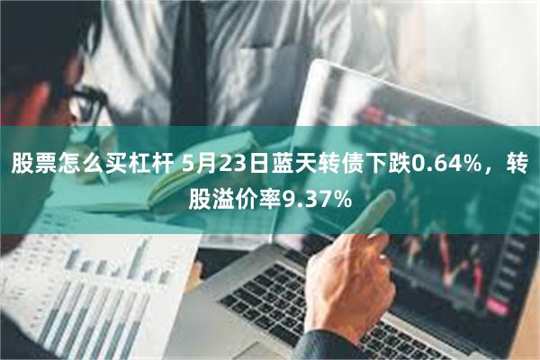 股票怎么买杠杆 5月23日蓝天转债下跌0.64%，转股溢价率9.37%
