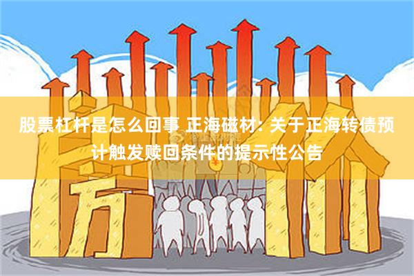 股票杠杆是怎么回事 正海磁材: 关于正海转债预计触发赎回条件的提示性公告