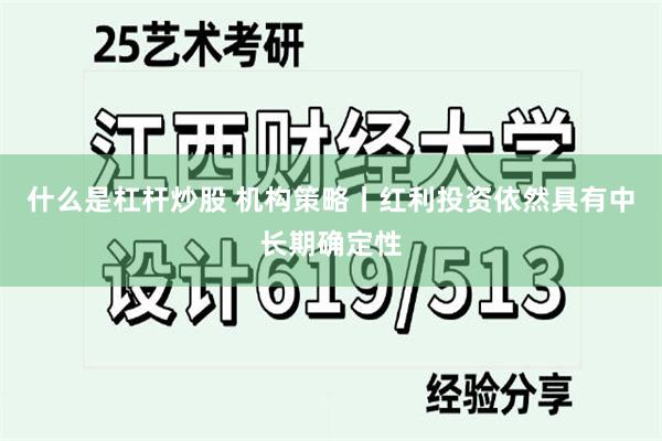 什么是杠杆炒股 机构策略丨红利投资依然具有中长期确定性